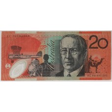AUSTRALIA 2008 . TWENTY 20 DOLLAR BANKNOTE . STEVENS/HENRY . TRIPLE DIGITS 888